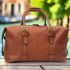 Cowhide Leather Travel Bag | Weekend & Business Trips