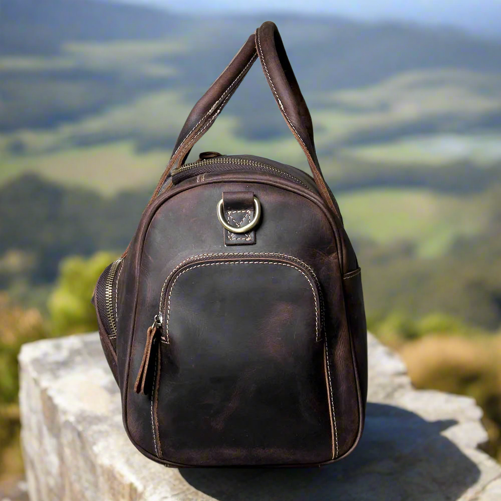 Full-Grain Leather Weekend Bag | Travel