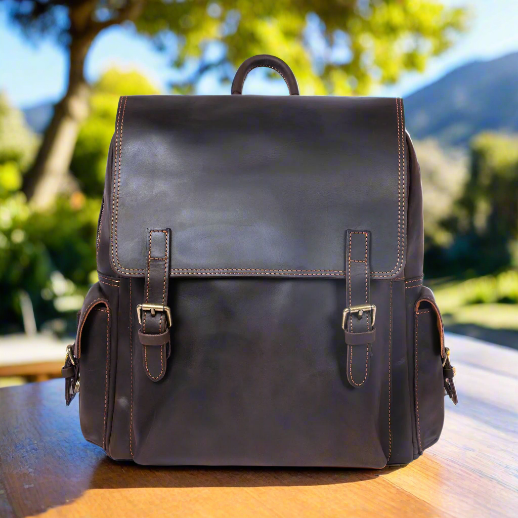 Versatile Premium Leather Backpack | Travel & Work