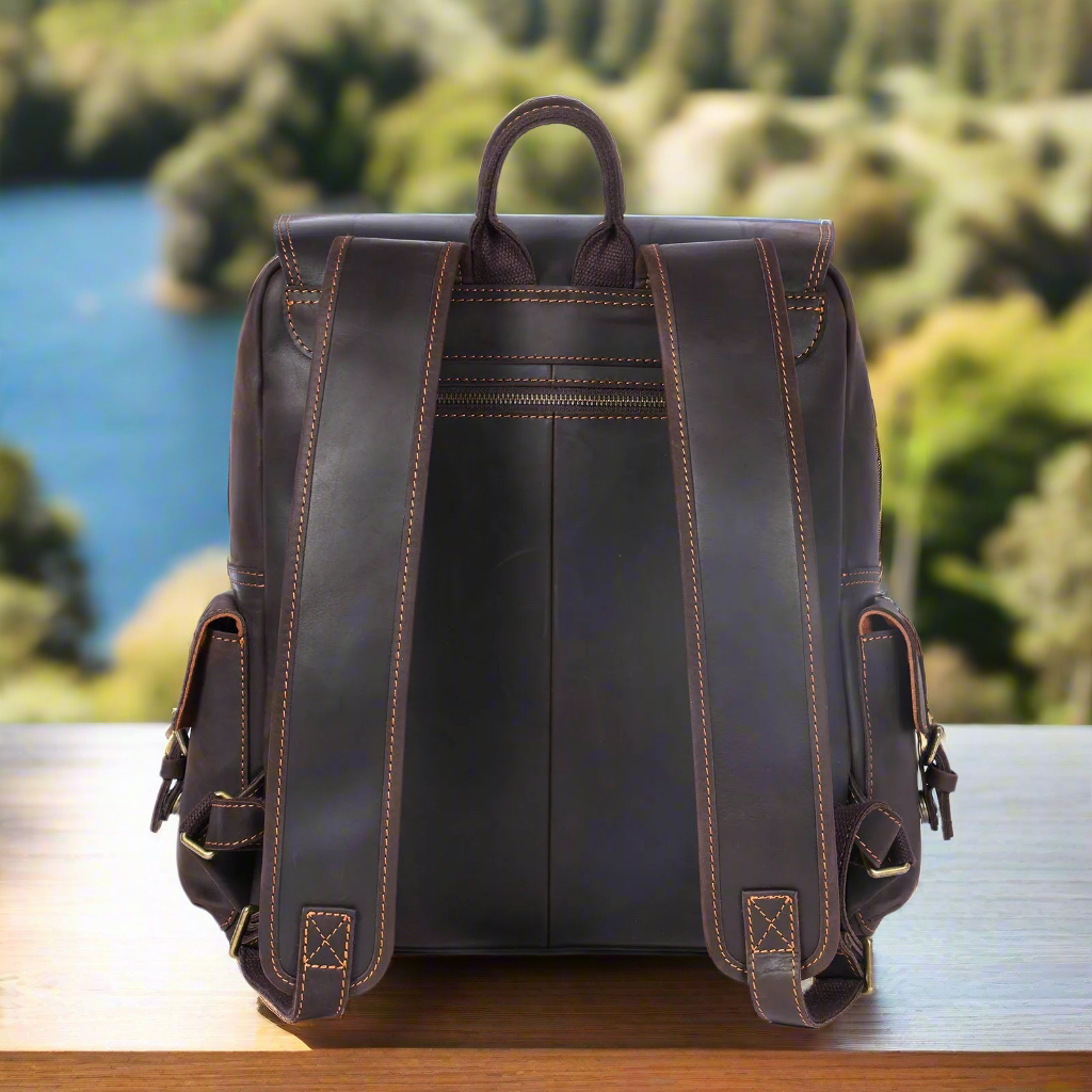 Versatile Premium Leather Backpack | Travel & Work