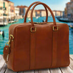 Soft Calfskin Leather Briefcase | Business & Office