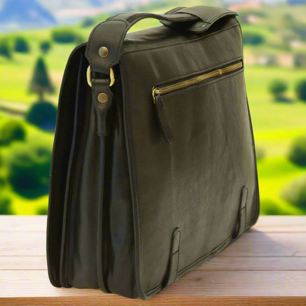 Calfskin Nappa Messenger Bag | Everyday Use & Casual