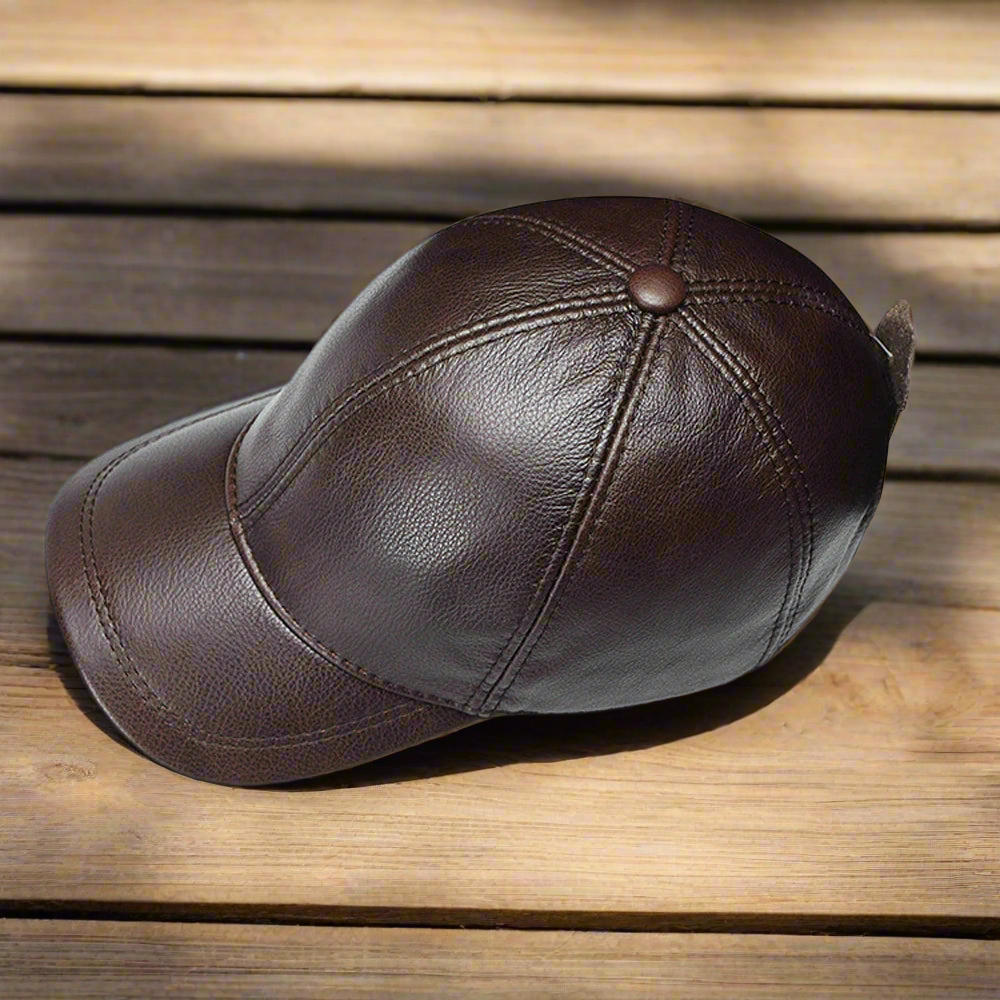 Genuine Leather Baseball Cap | Sports