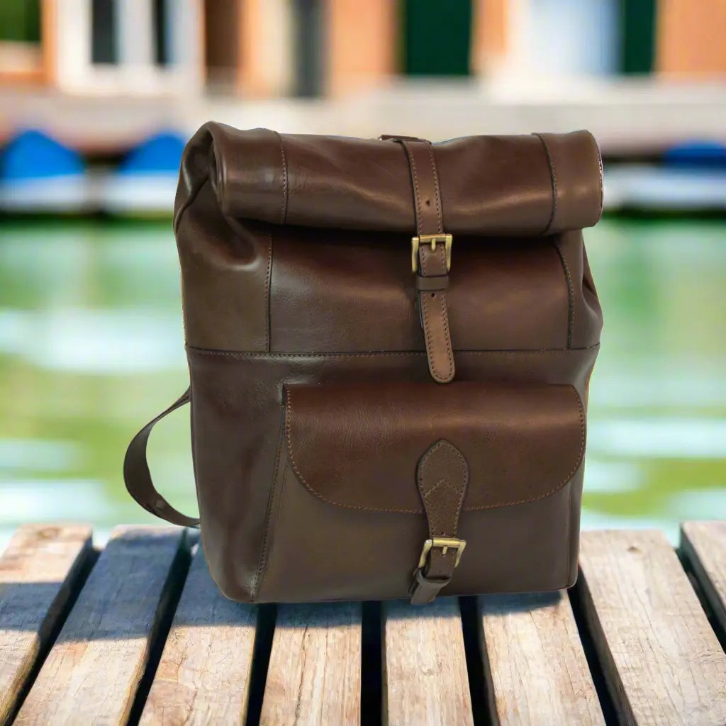 Full Grain Leather Backpack | Travel & Work