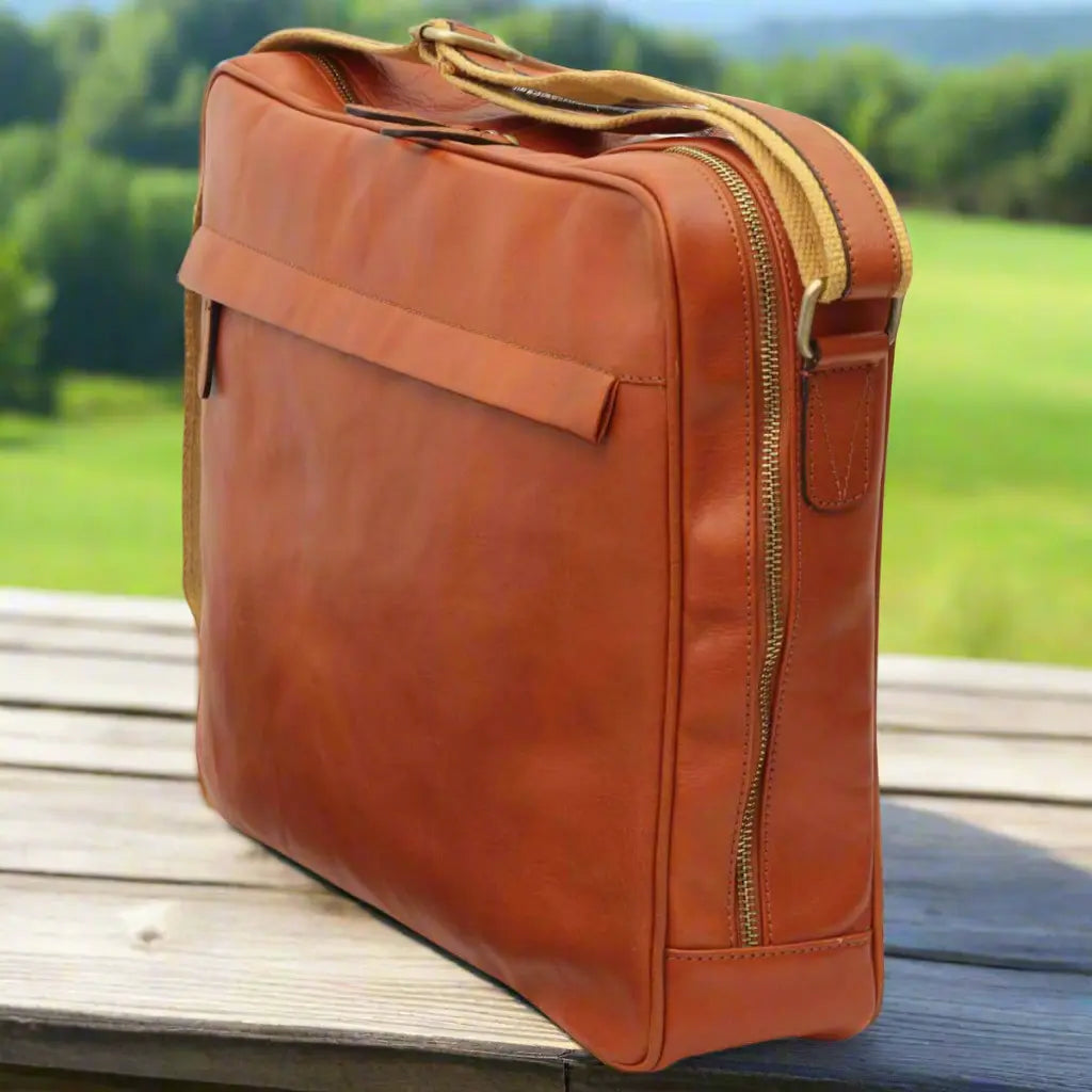 Vachetta Leather Messenger | Travel & Everyday Use