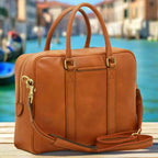 Soft Calfskin Leather Briefcase | Business & Office