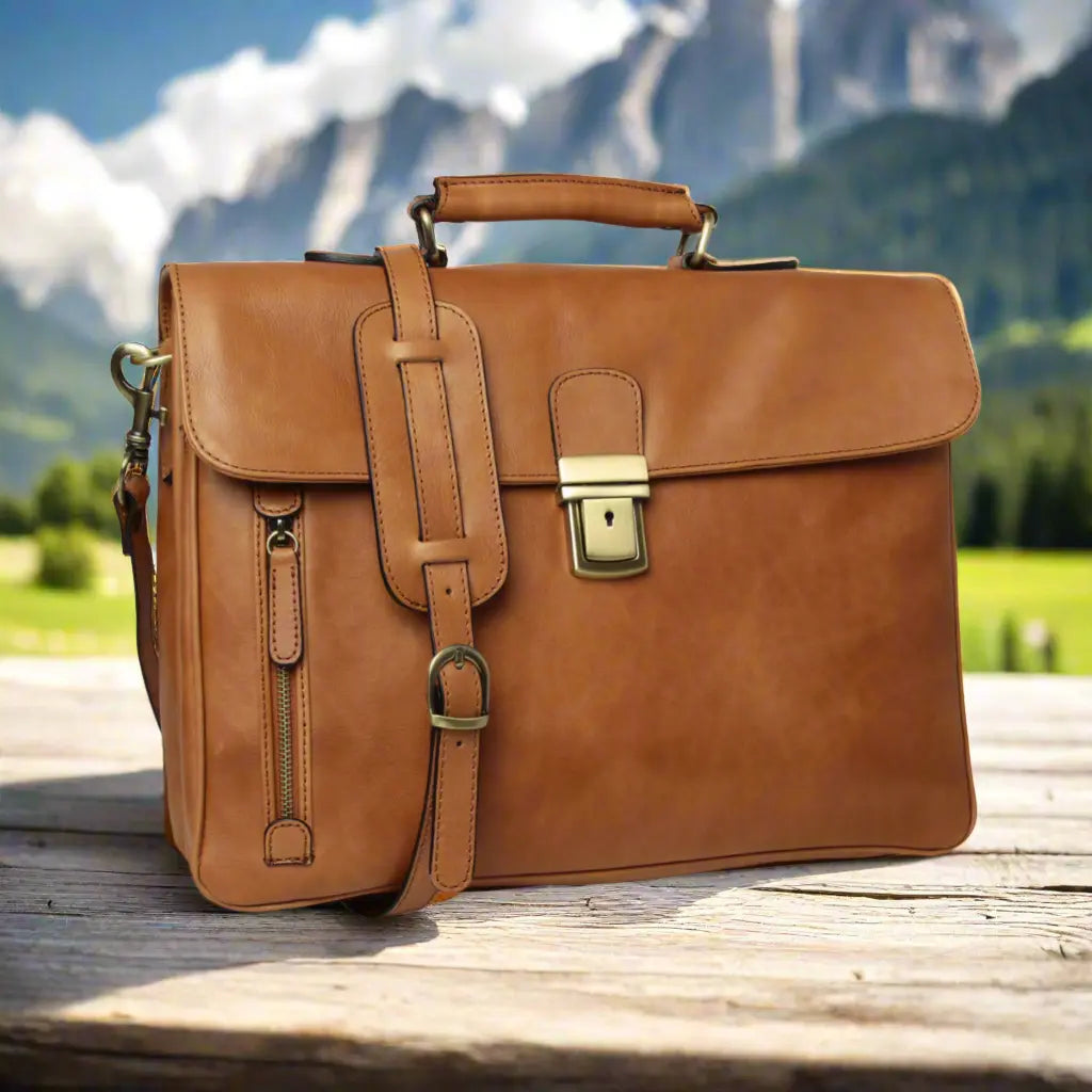 Full Grain Leather Briefcase | Office & Business