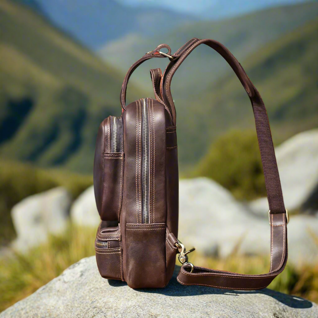 Premium Leather Crossbody Bag | Travel & Everyday Use