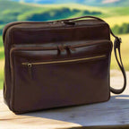 Large Leather Bag with Zip Closures | Travel & Everyday Use