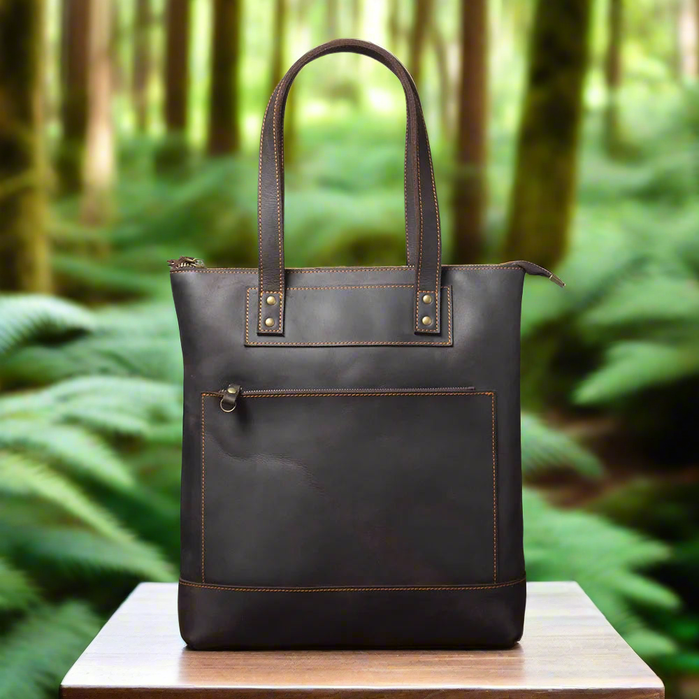 Full-Grain Cowhide Leather Tote | Work & Everyday
