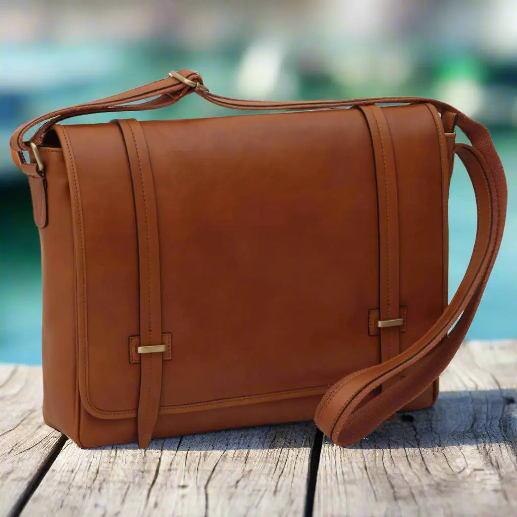 Large Leather Bag with Magnetic Closure | Work & Office