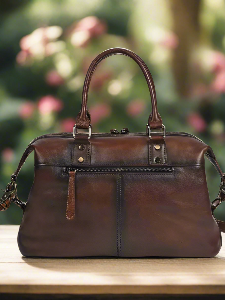 Ladies’ Genuine Leather Satchel | Daily Use