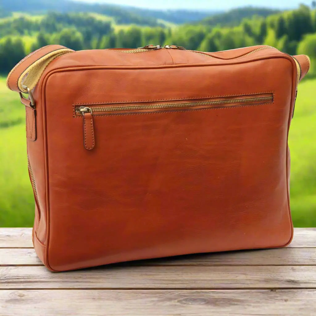 Vachetta Leather Messenger | Travel & Everyday Use