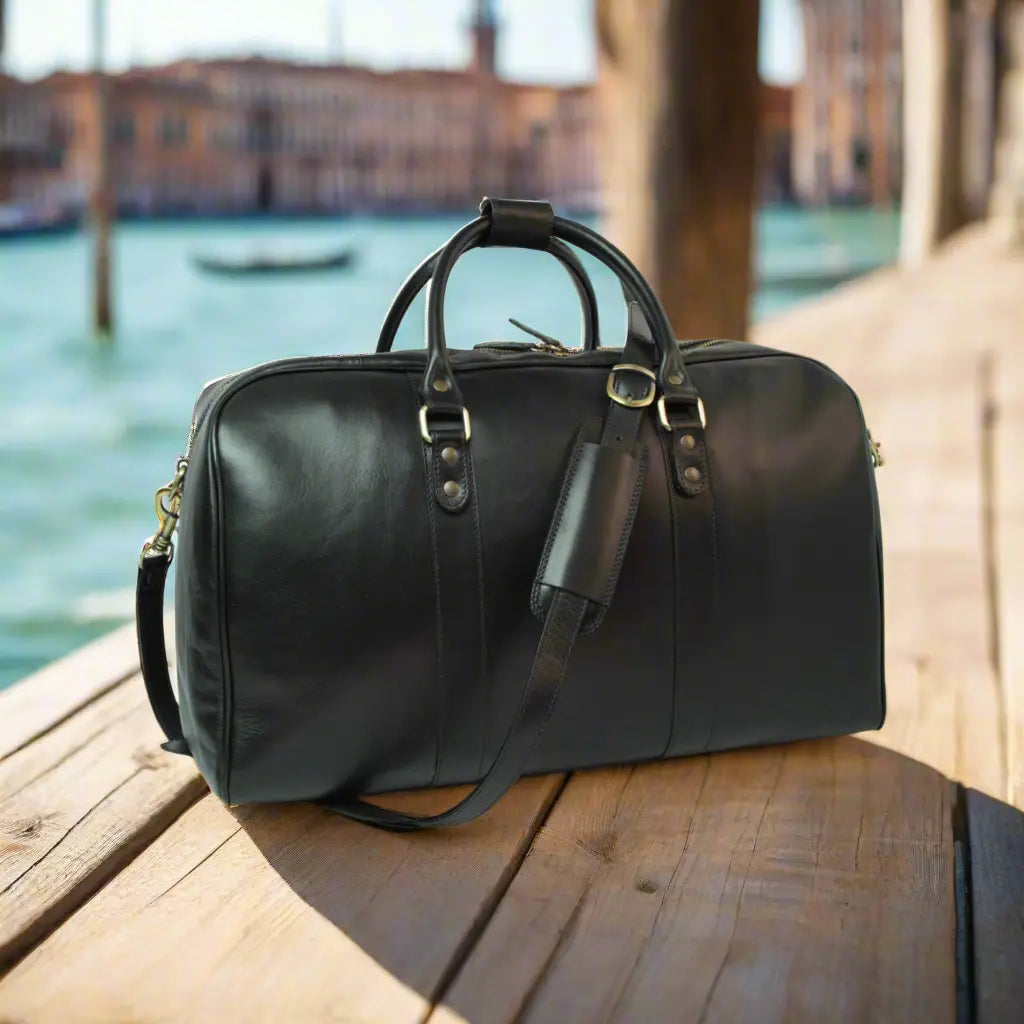 Full Grain Leather Large Travel Bag | Weekend & Business Trips