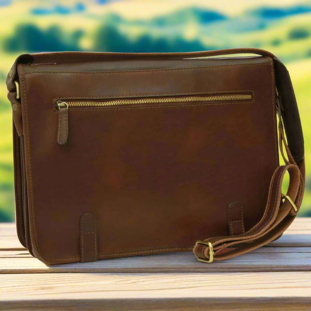 Calfskin Nappa Messenger Bag | Everyday Use & Casual