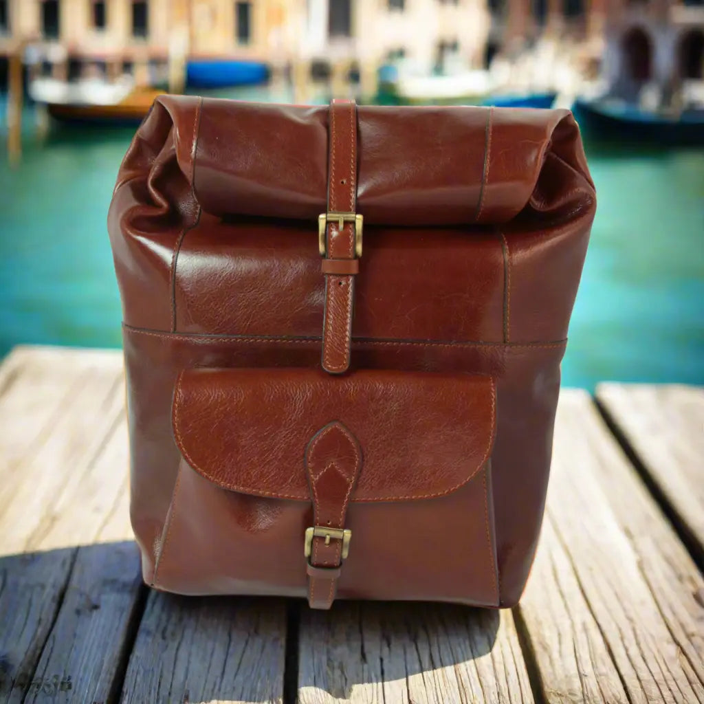 Full Grain Leather Backpack | Travel & Work