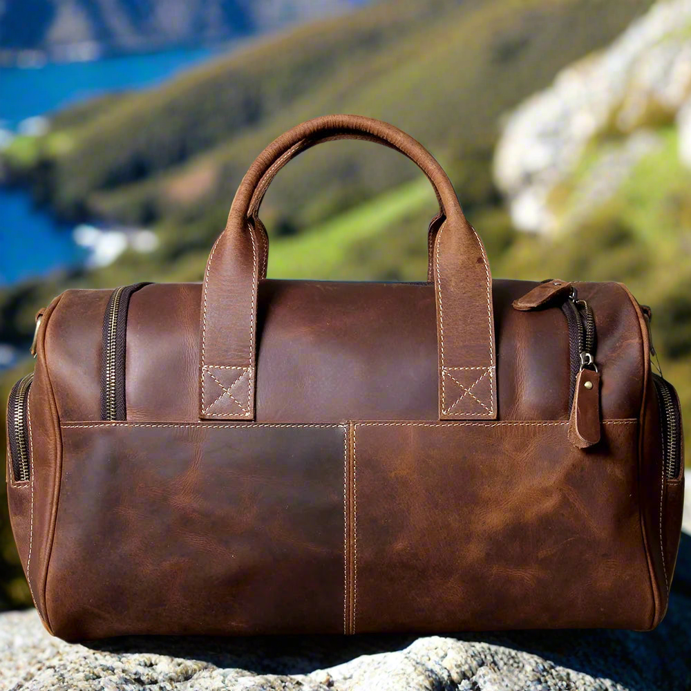 Full-Grain Leather Weekend Bag | Travel