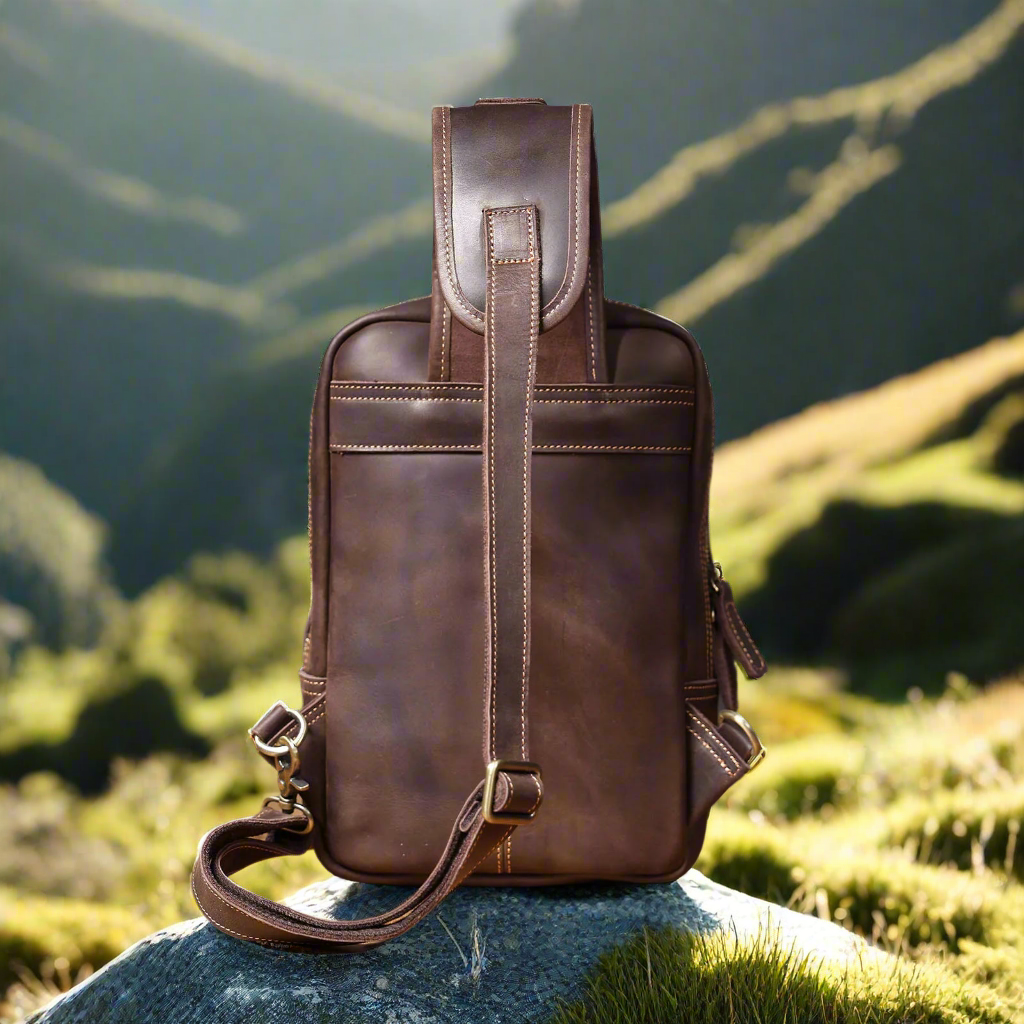 Premium Leather Crossbody Bag | Travel & Everyday Use