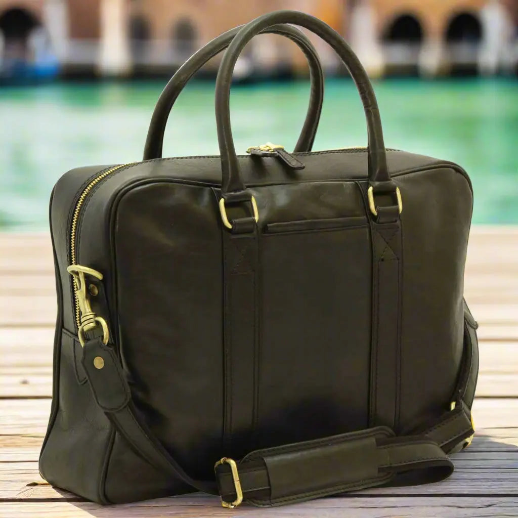Soft Calfskin Leather Briefcase | Business & Office