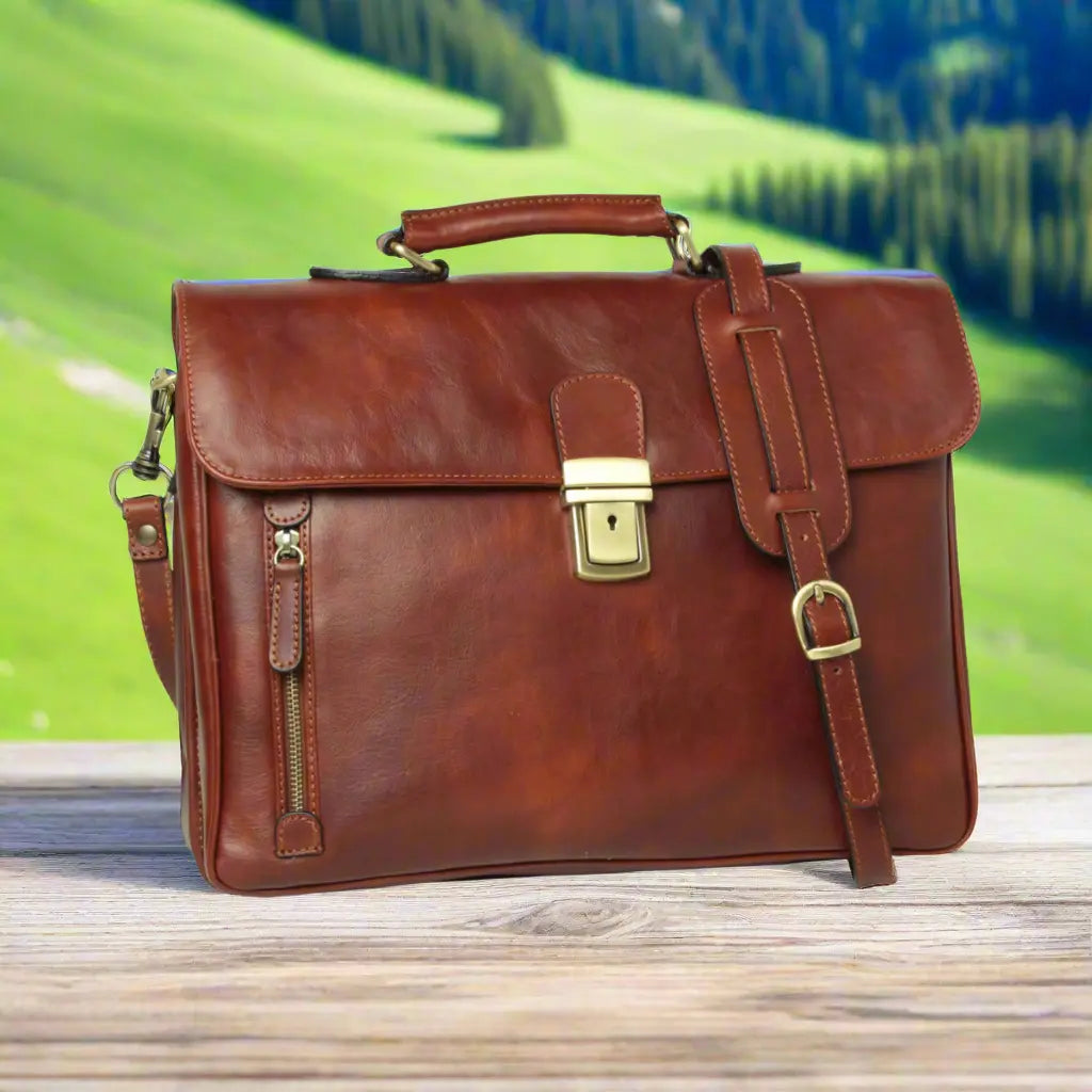 Full Grain Leather Briefcase | Office & Business