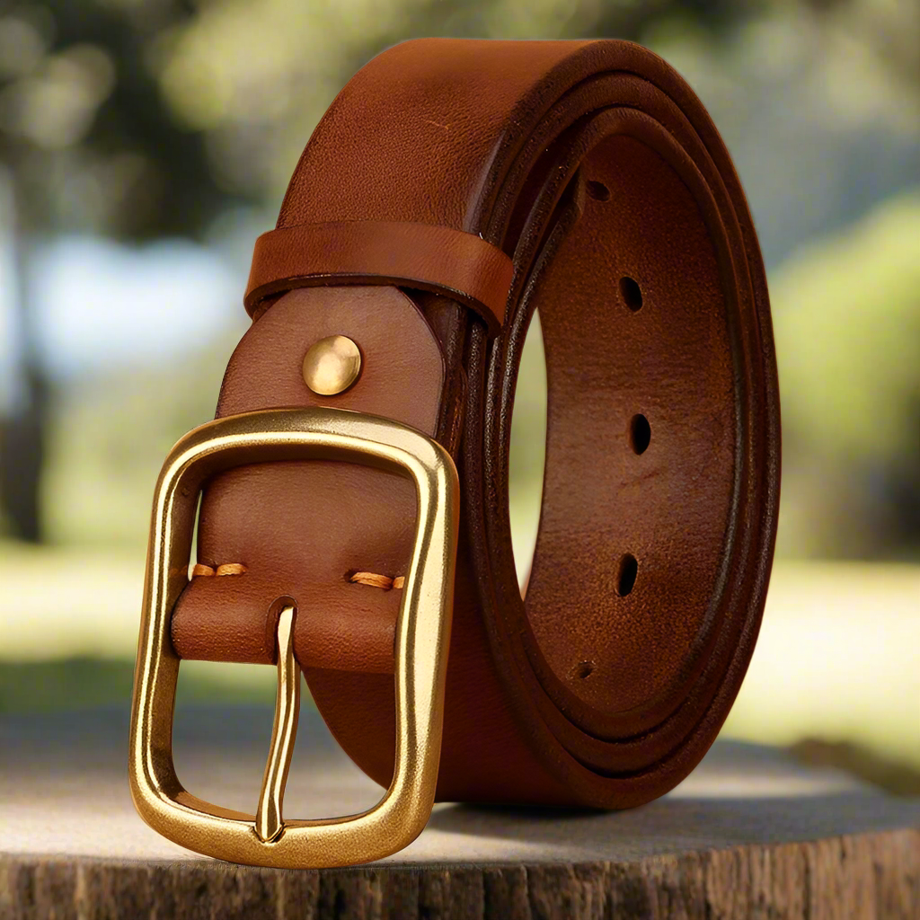 Full-Grain Cowhide Leather Belt | Work & Everyday Use