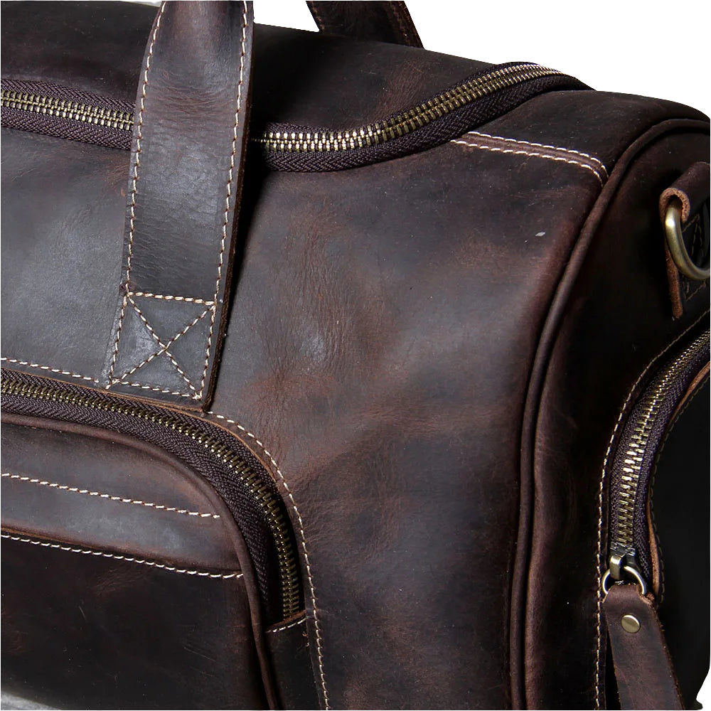 Full-Grain Leather Weekend Bag | Travel
