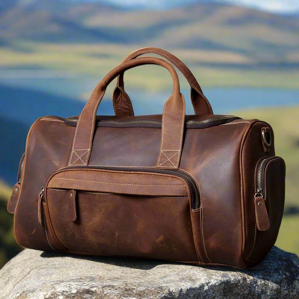 Full-Grain Leather Weekend Bag | Travel