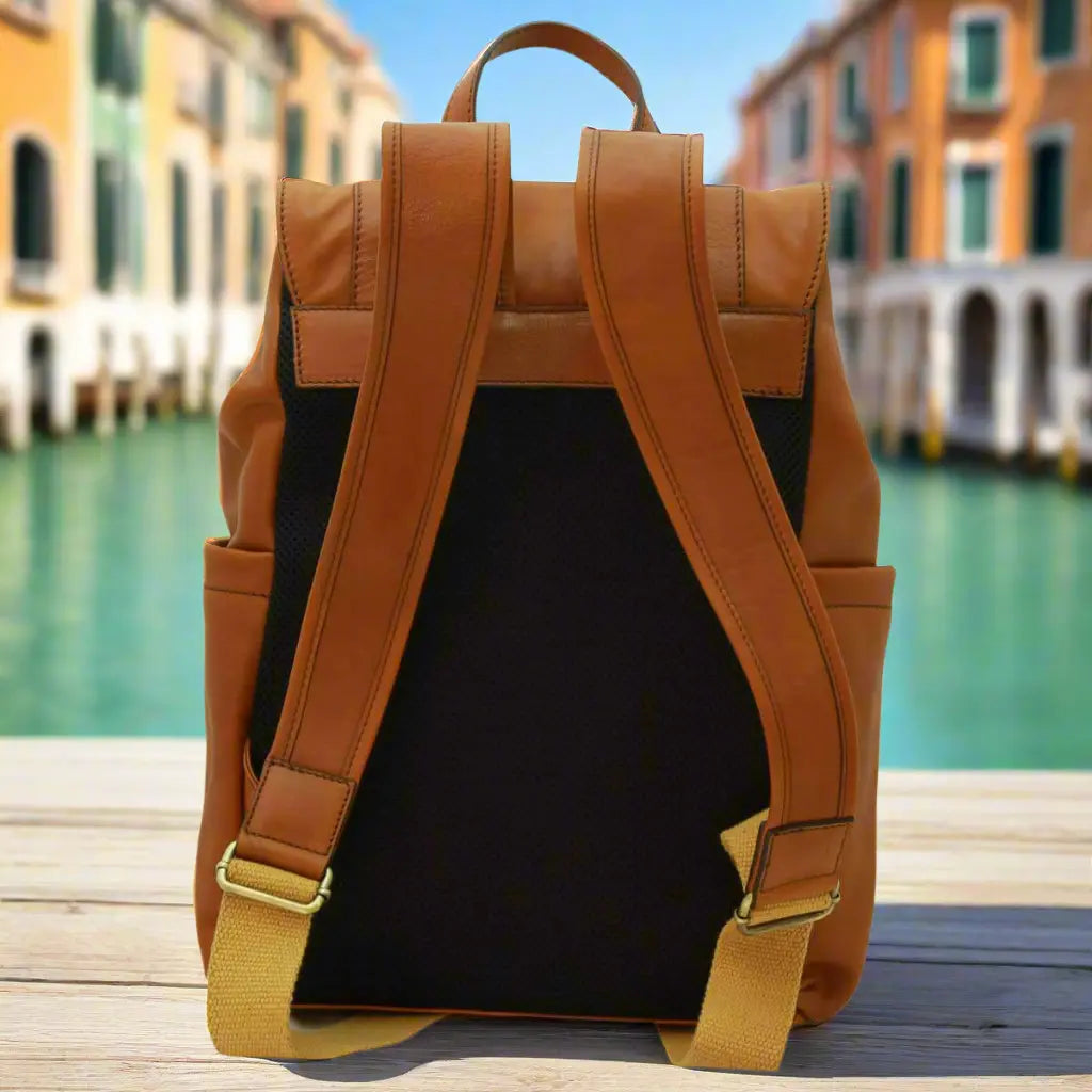 Leather laptop backpack | Work & Travel