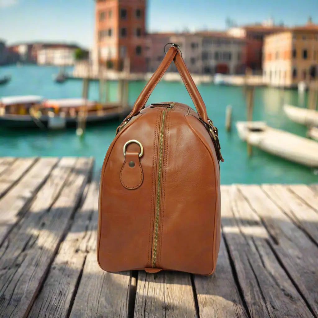 Full Grain Leather Large Travel Bag | Weekend & Business Trips