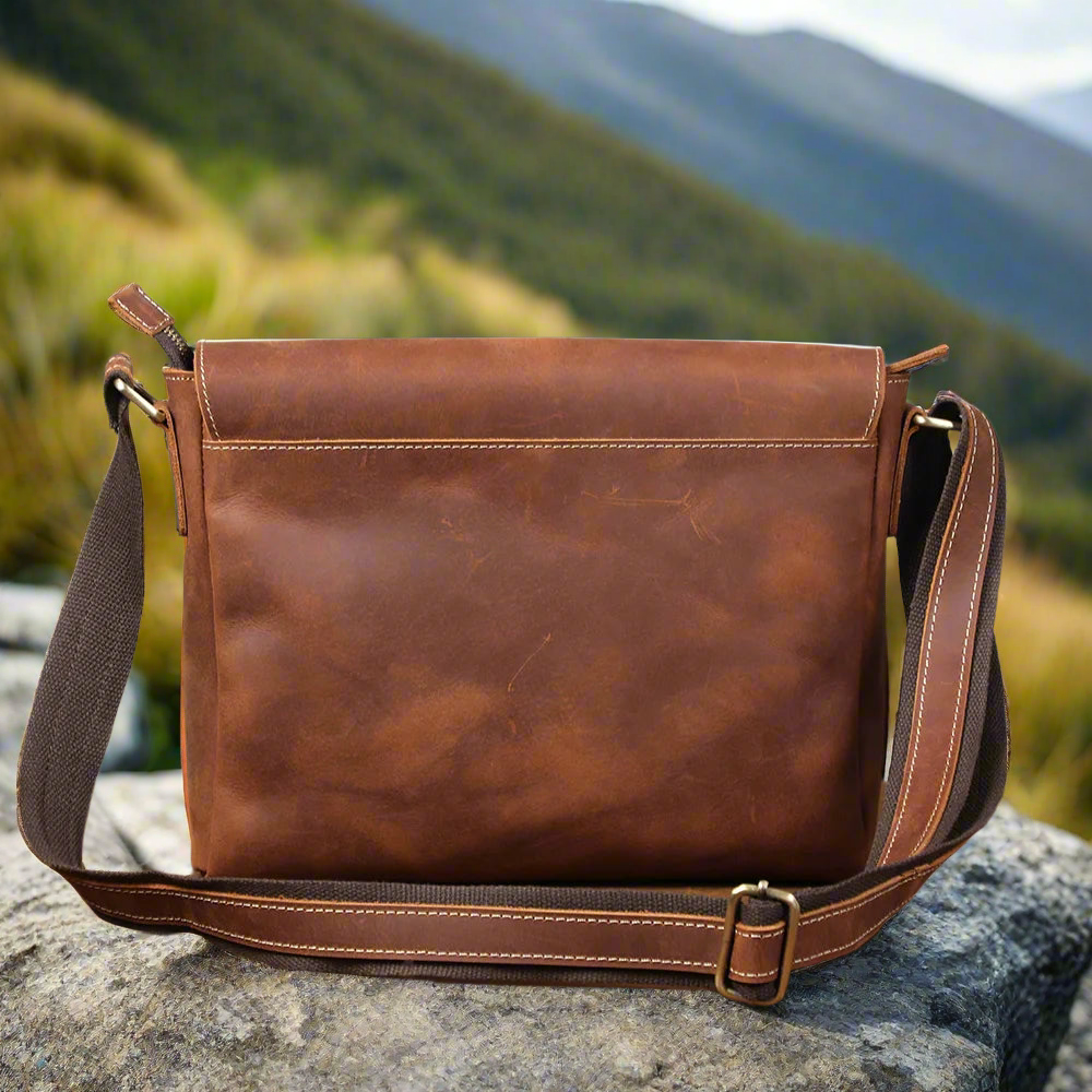 Luxury Leather Box Shoulder Bag | Work & Travel