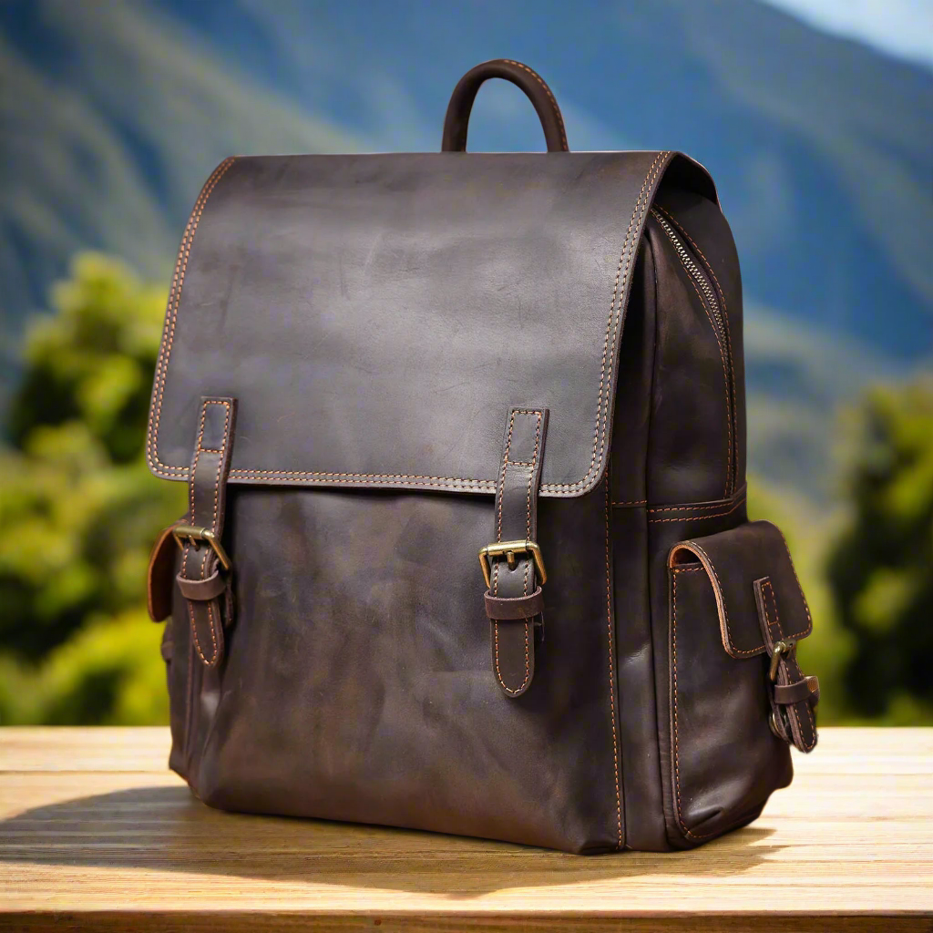Versatile Premium Leather Backpack | Travel & Work