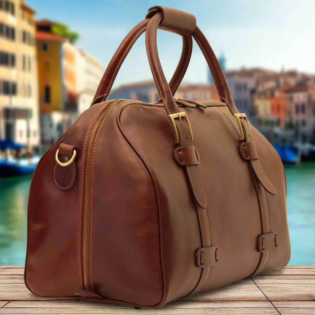 Cowhide Leather Duffel Bag | Travel & Business