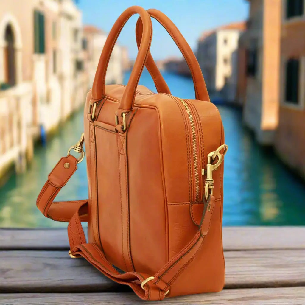 Soft Calfskin Leather Briefcase | Business & Office