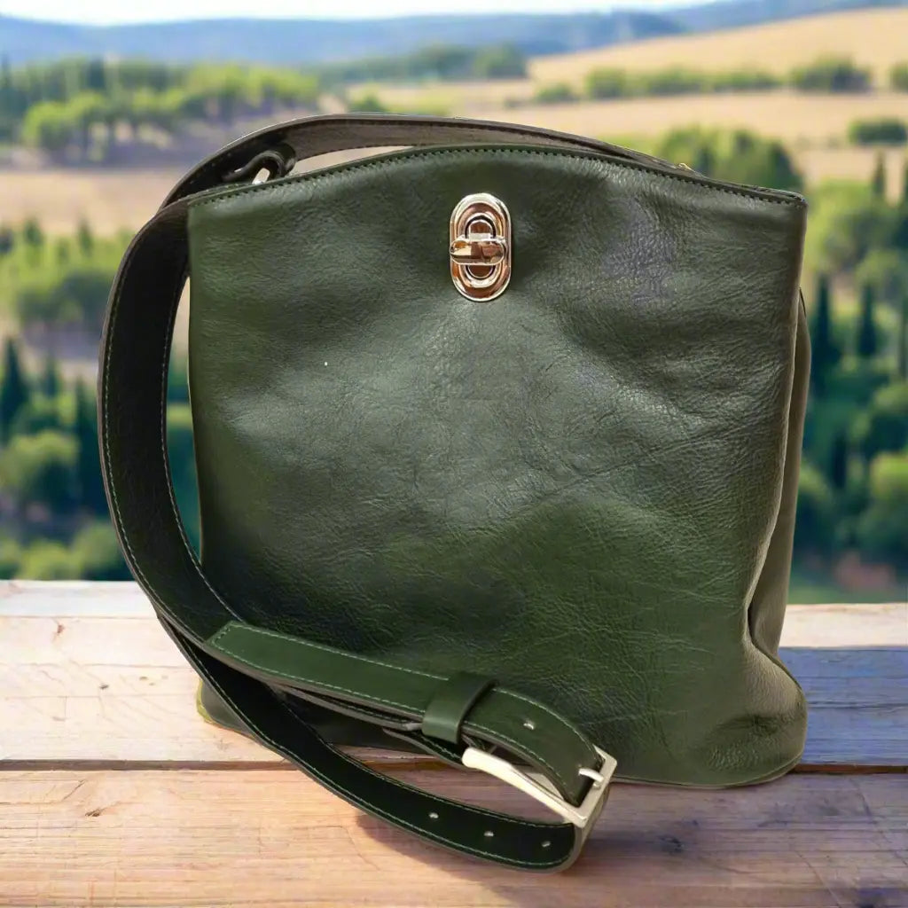 Leather Bucket Bag | Casual