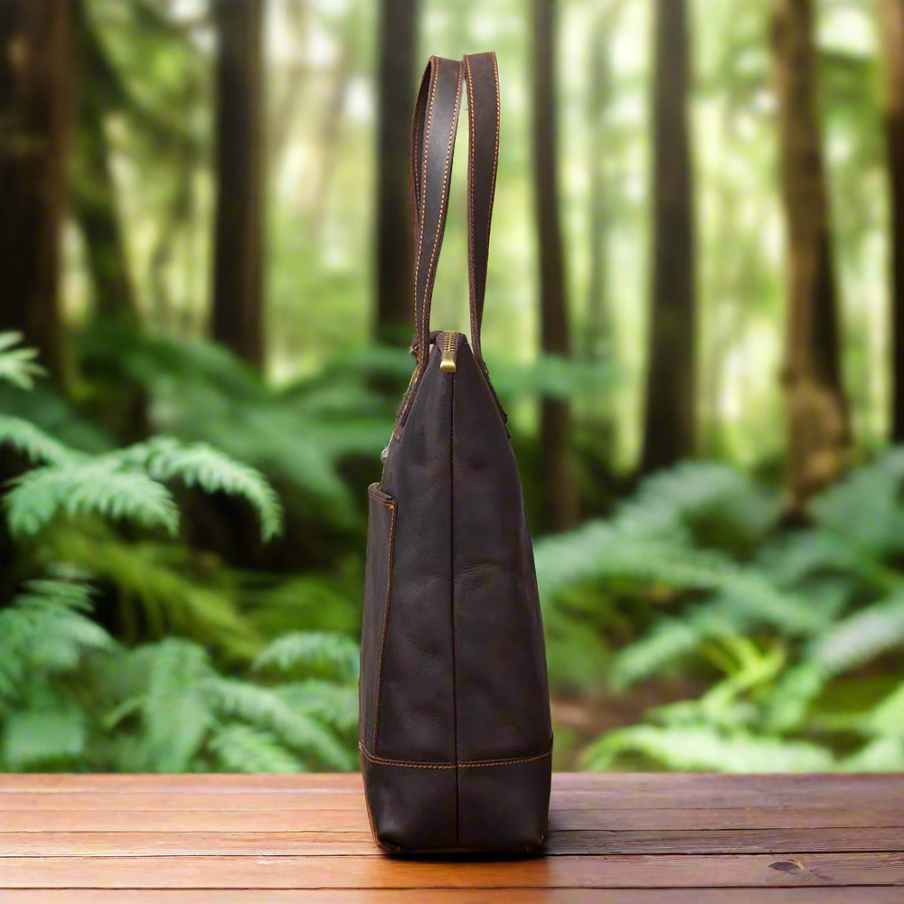 Full-Grain Cowhide Leather Tote | Work & Everyday