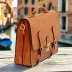 Leather Briefcase with buckle closures | Business & Office