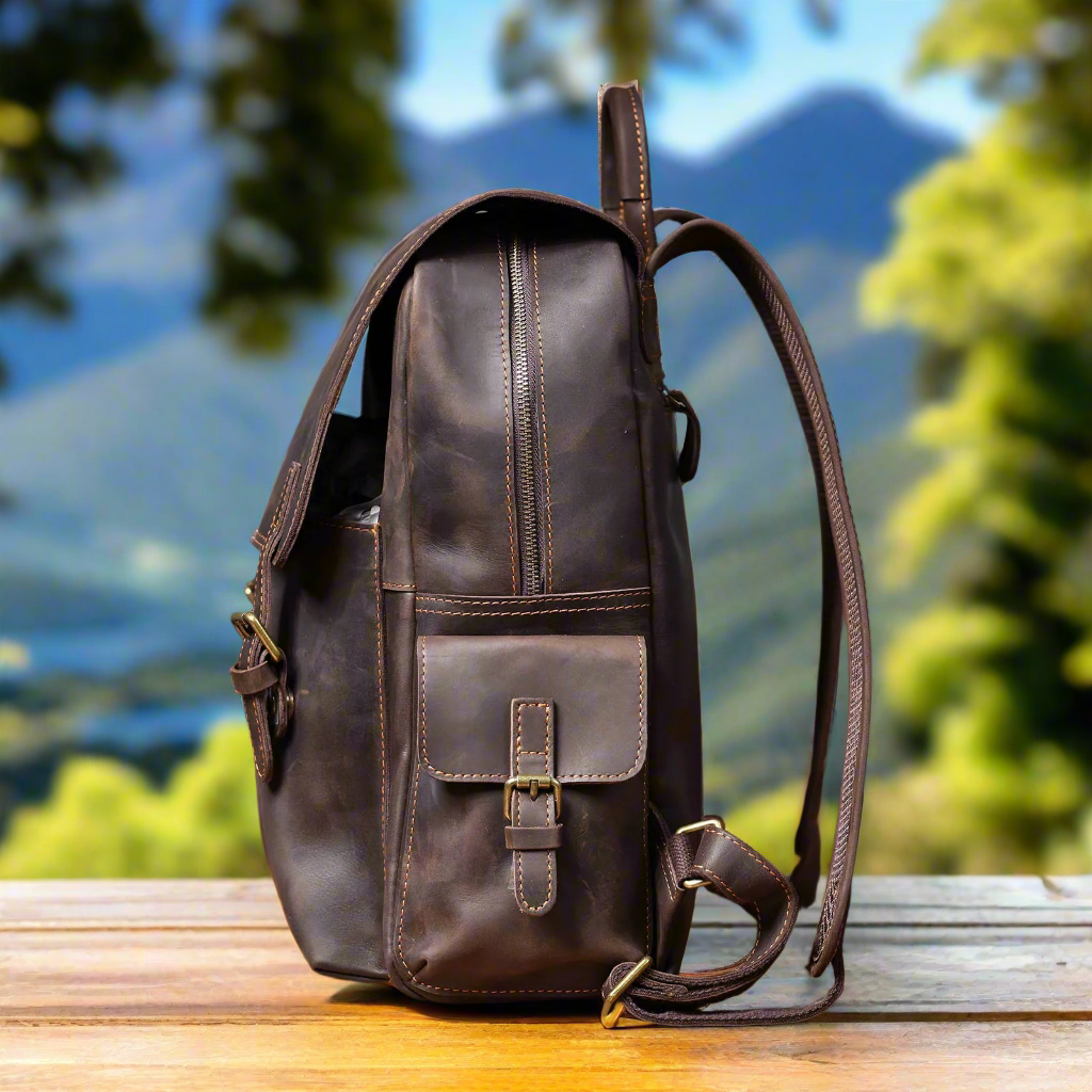 Versatile Premium Leather Backpack | Travel & Work