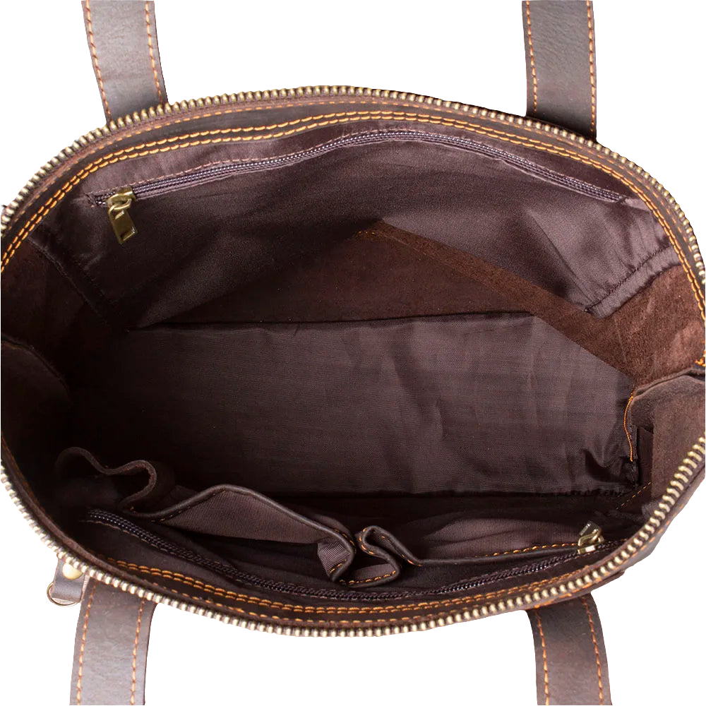 Full-Grain Cowhide Leather Tote | Work & Everyday