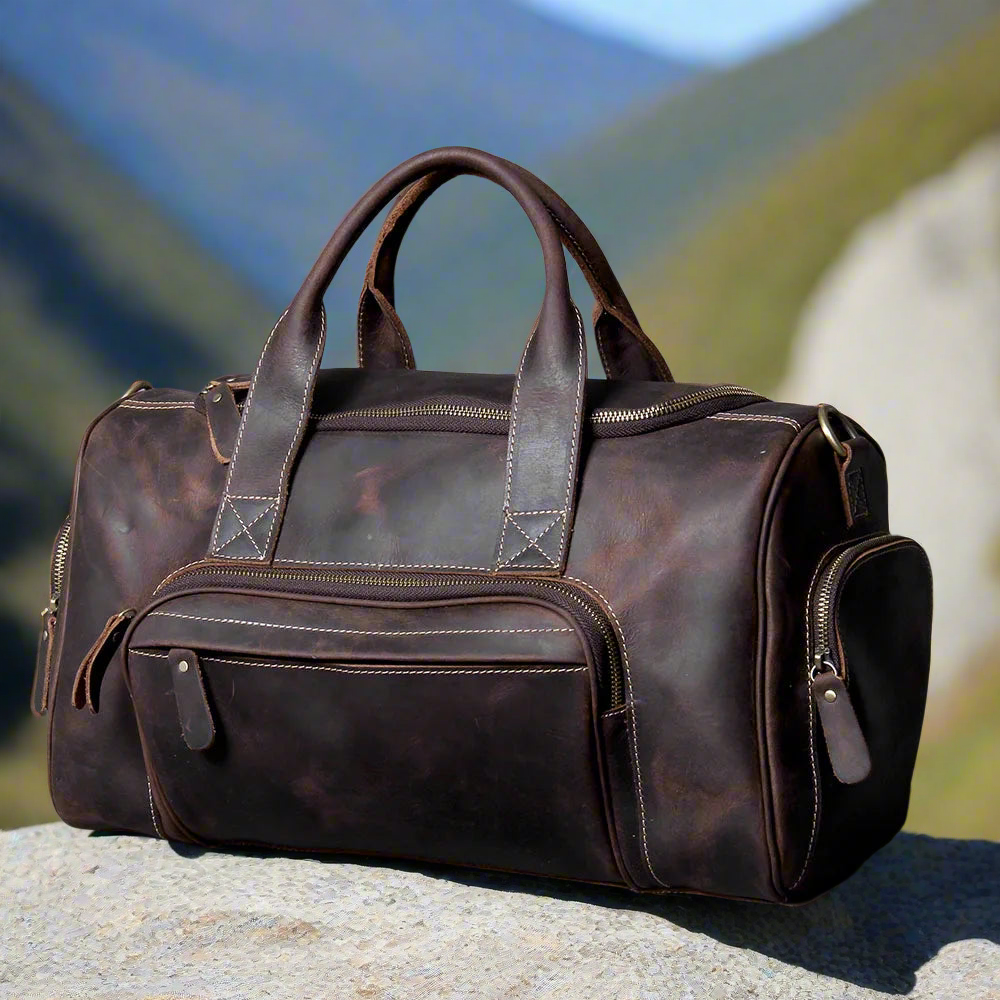 Full-Grain Leather Weekend Bag | Travel