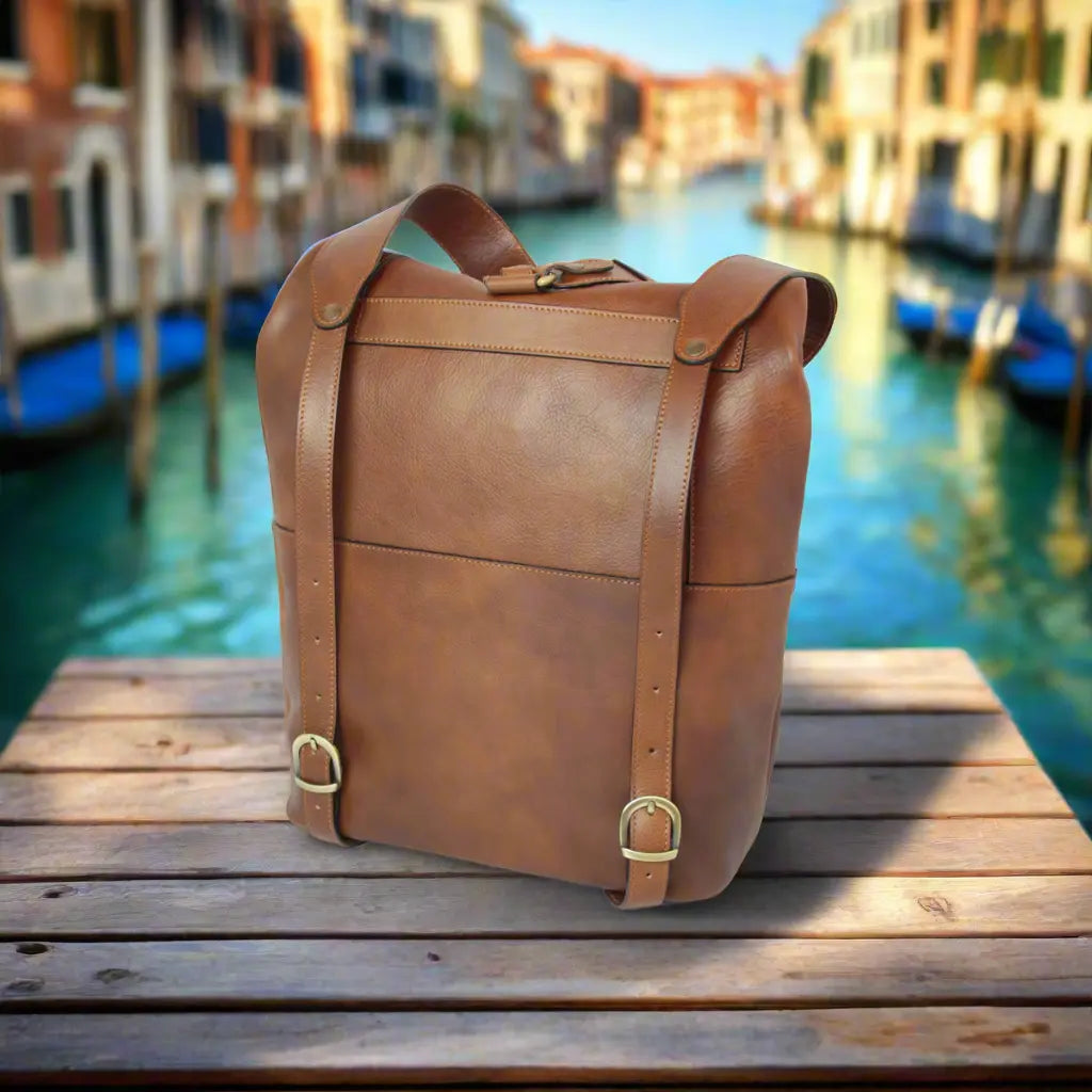 Full Grain Leather Backpack | Travel & Work