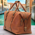 Cowhide Leather Travel Bag | Weekend & Business Trips