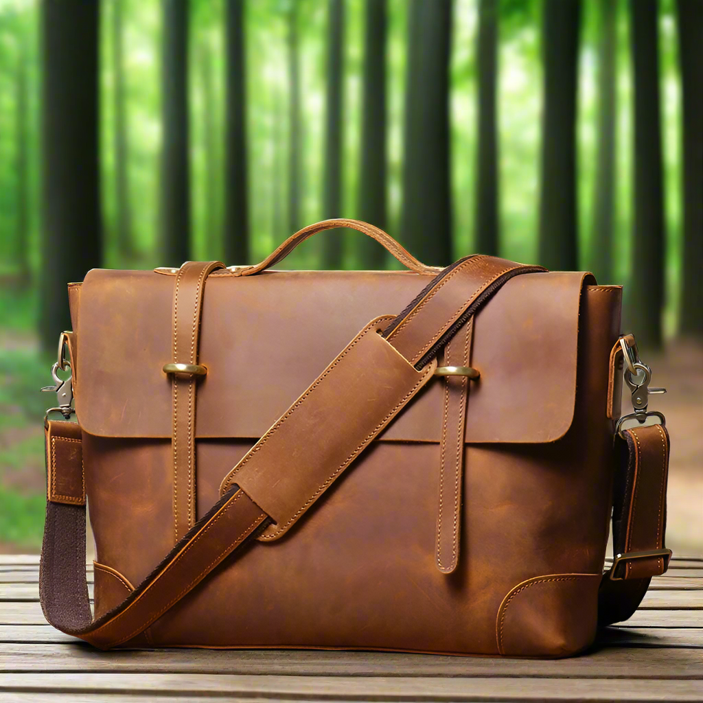 Genuine Leather Business Briefcase | Work & Business
