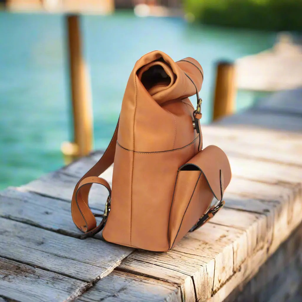 Full Grain Leather Backpack | Travel & Work