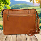 Soft Calfskin Leather Messenger Bag | Office & Business