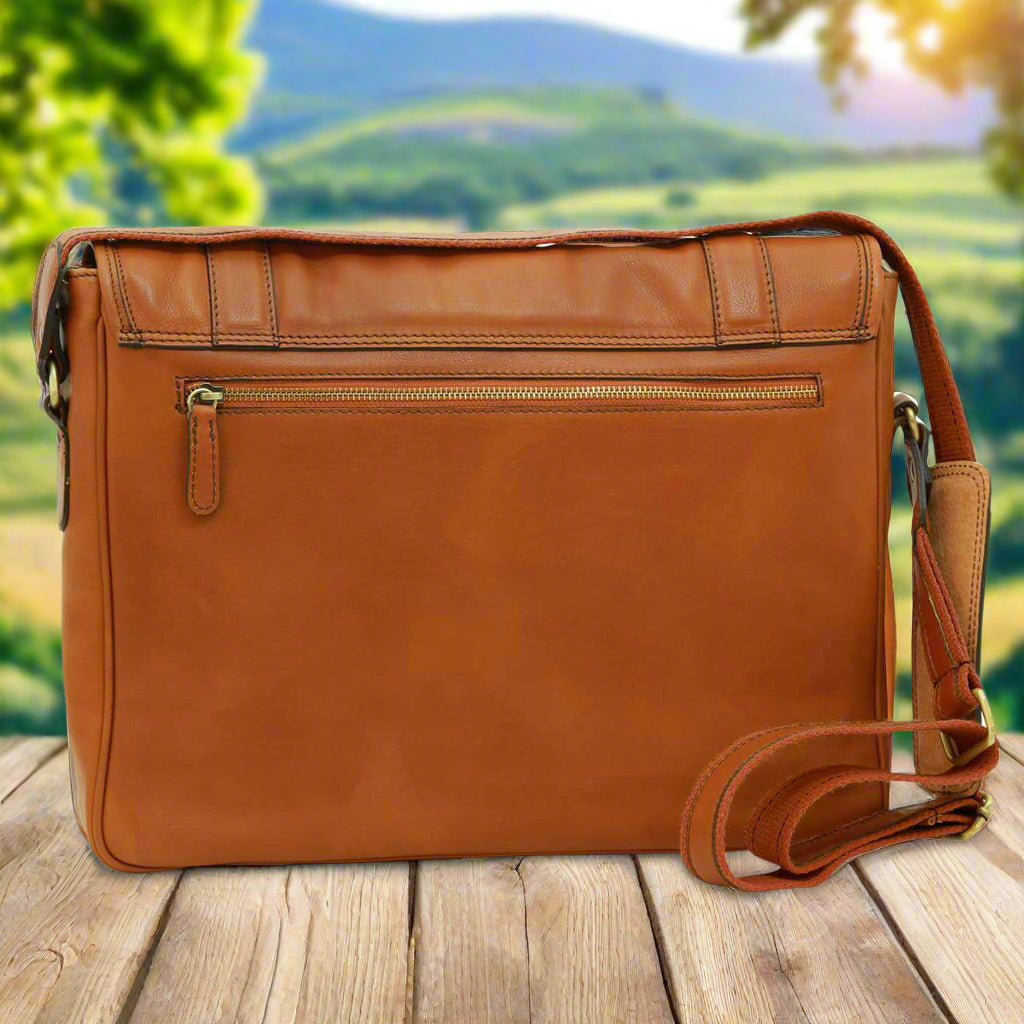 Soft Calfskin Leather Messenger Bag | Office & Business