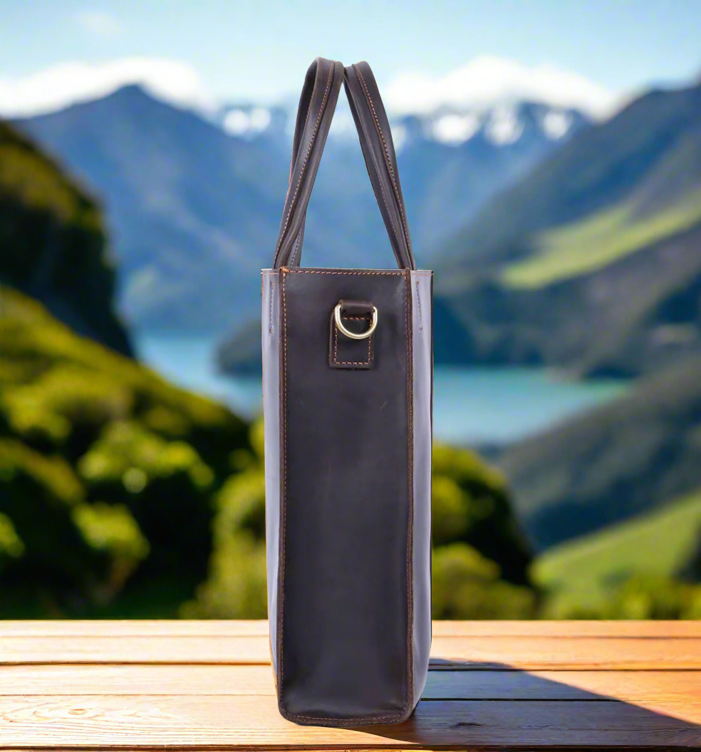 Lightweight Leather Carry/Tote Bag | Work & Casual