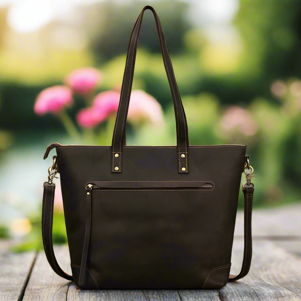 Soft Leather Crossbody Tote | Everyday Bag
