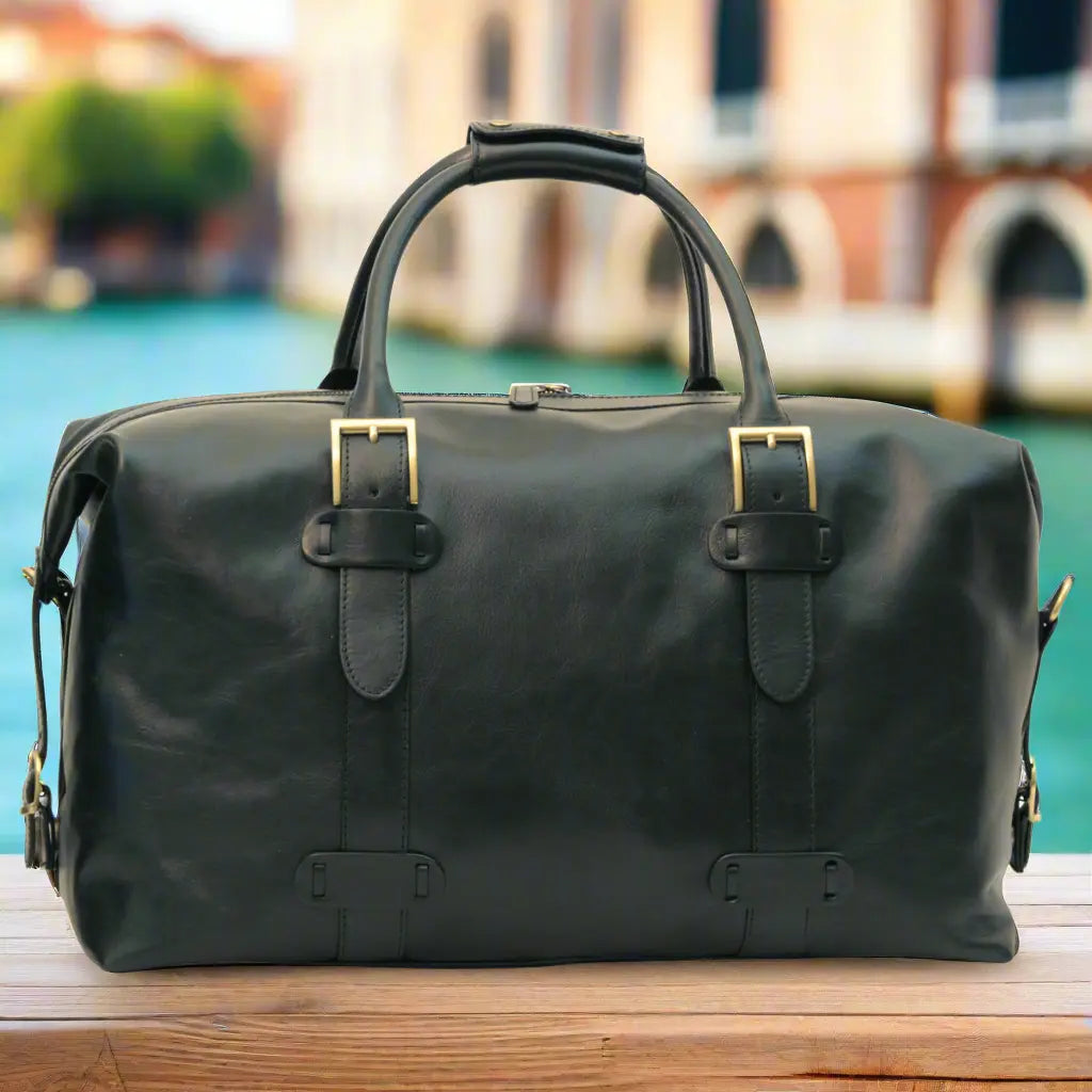 Cowhide Leather Travel Bag | Weekend & Business Trips