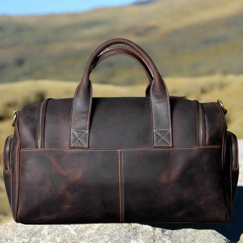 Full-Grain Leather Weekend Bag | Travel