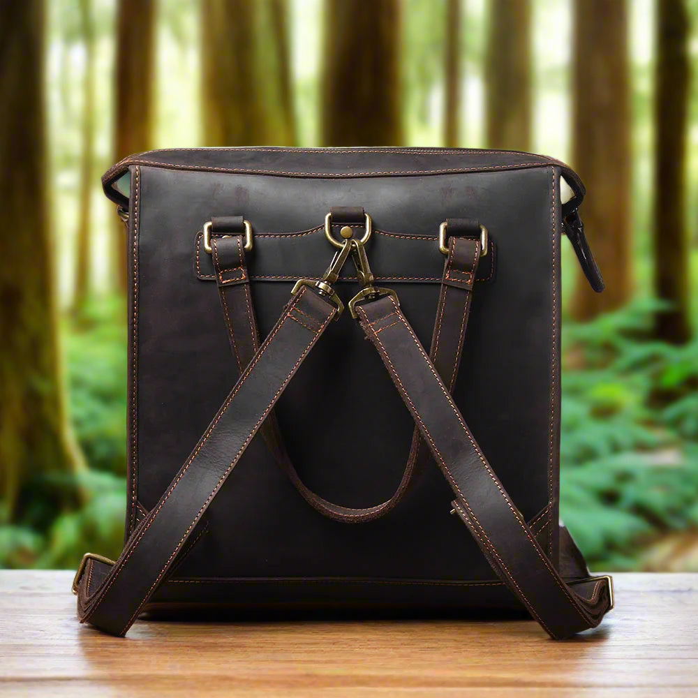 Slim Premium Leather Daypack | Travel & Daily Use